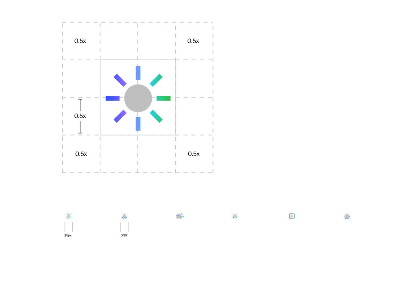 icons clearspace