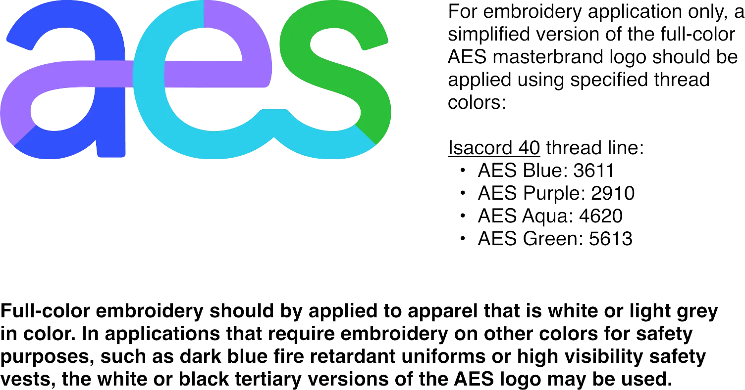 embroidery logo