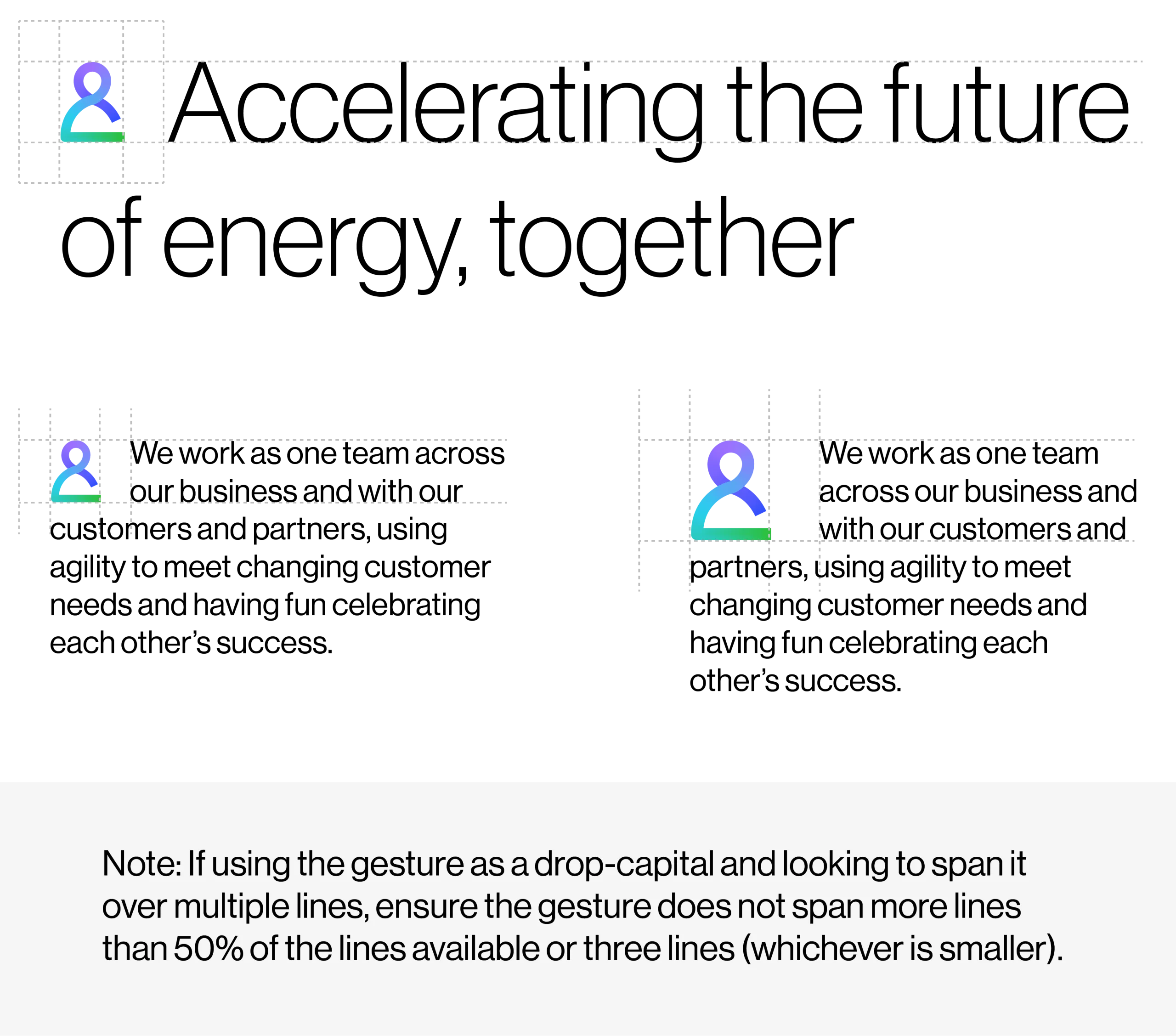 gesture in-line