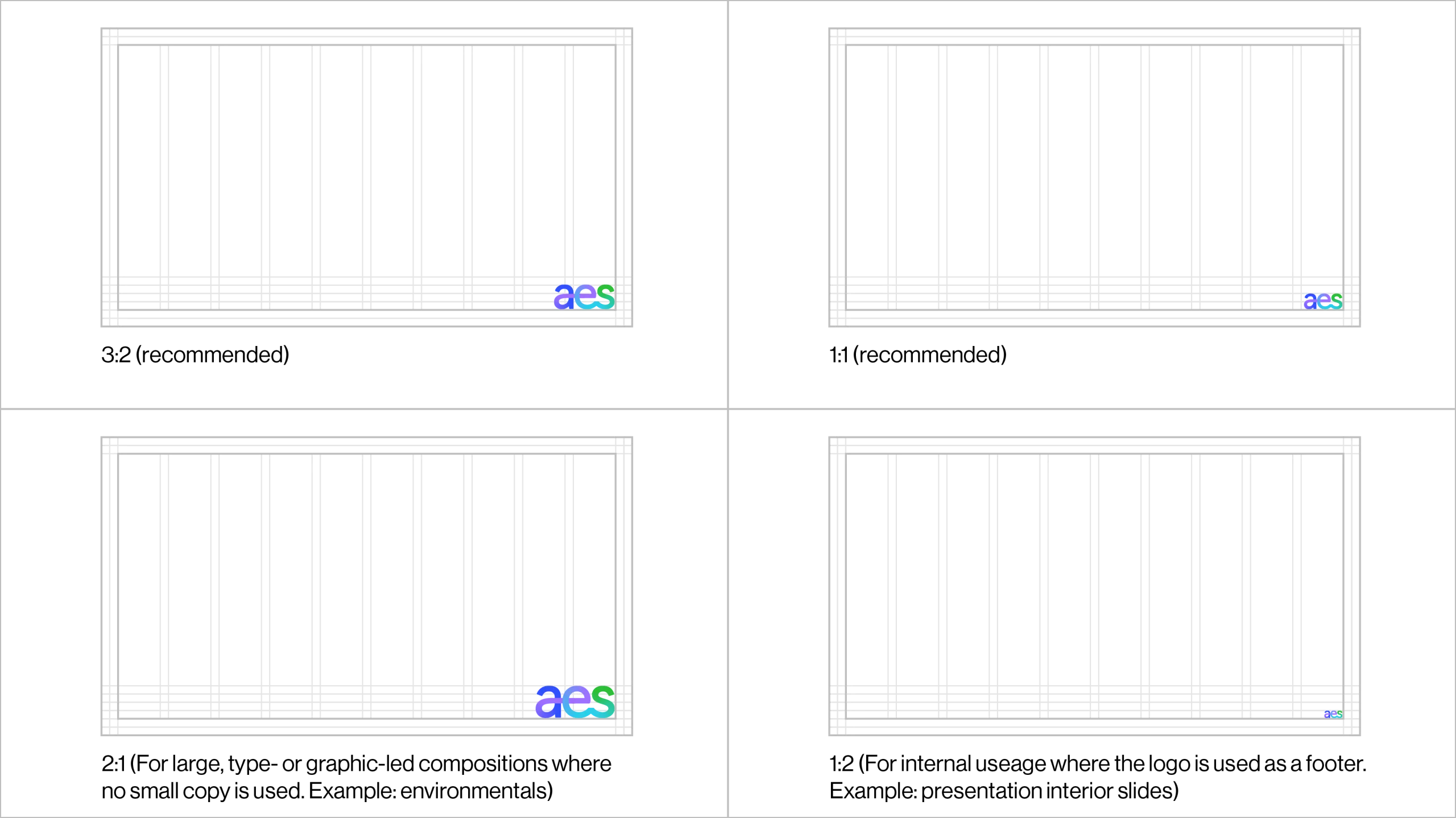 grid logo placement